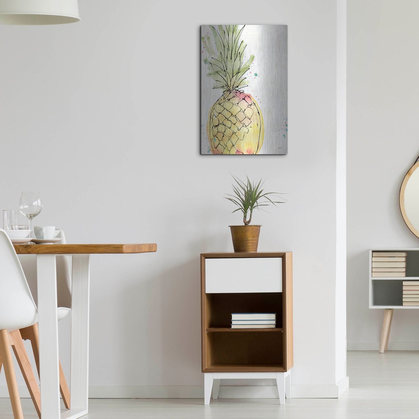 Luxe Metal Art 'Palm Passion VIII' by Anne Tavoletti, Metal Wall Art,16x24