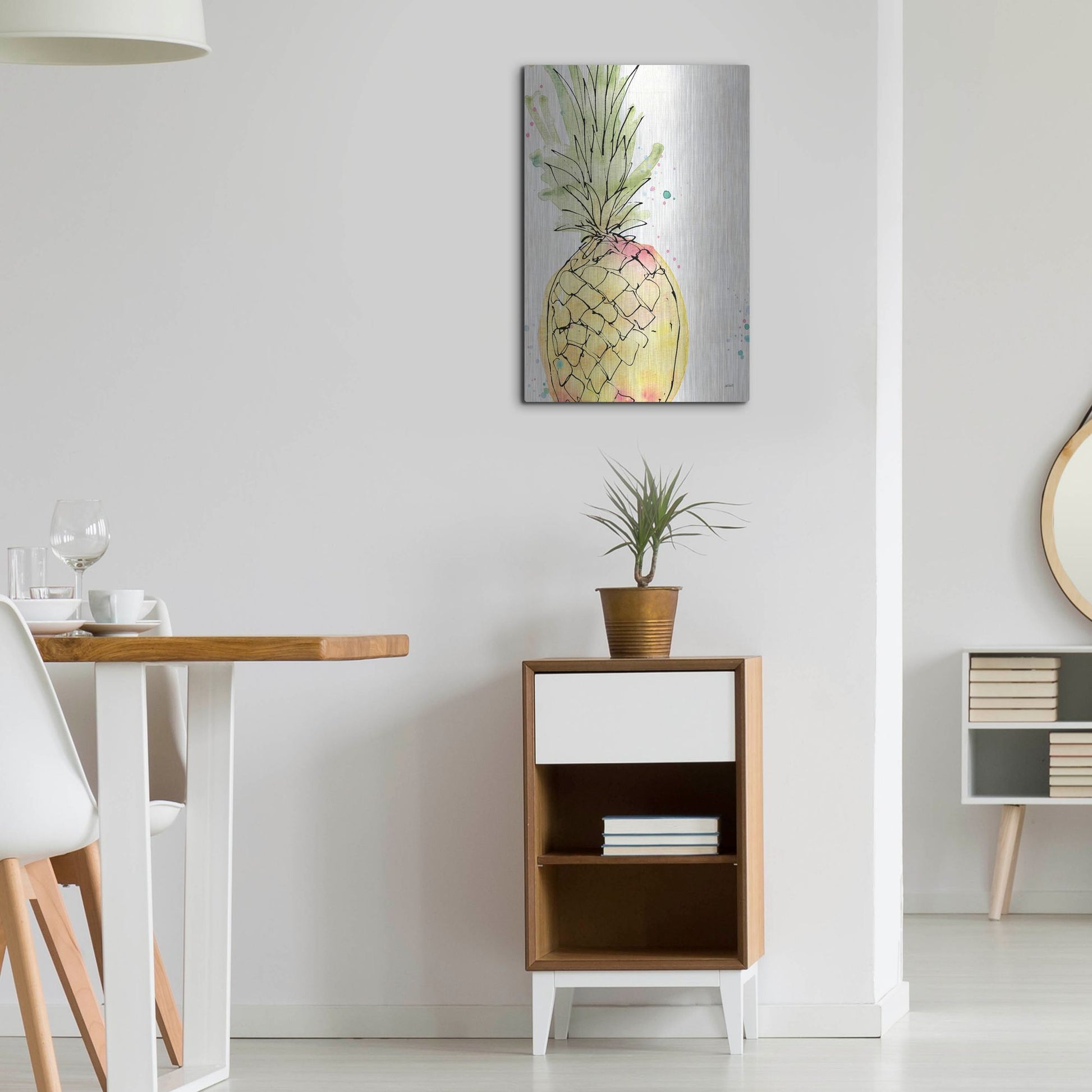 Luxe Metal Art 'Palm Passion VIII' by Anne Tavoletti, Metal Wall Art,16x24