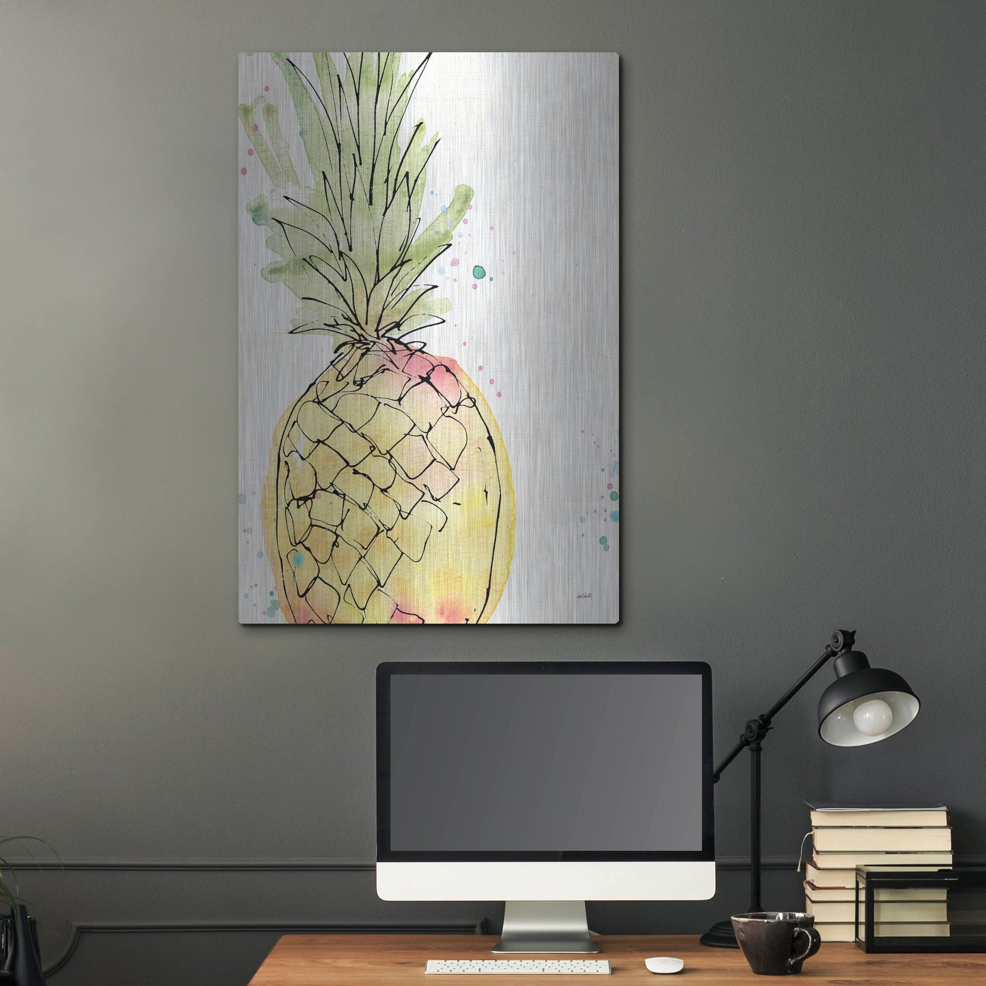 Luxe Metal Art 'Palm Passion VIII' by Anne Tavoletti, Metal Wall Art,24x36