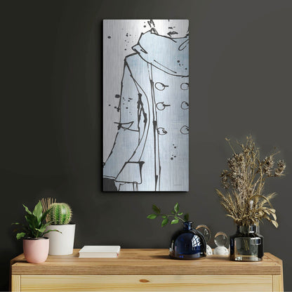 Luxe Metal Art 'Fashion Strokes VII Pastel' by Anne Tavoletti, Metal Wall Art,12x24