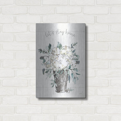 Luxe Metal Art 'Modern Farmhouse V' by Anne Tavoletti, Metal Wall Art,16x24