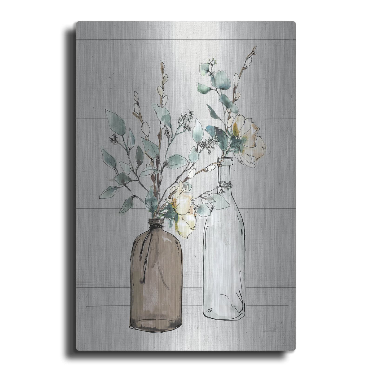 'Modern Farmhouse II Shiplap' by Anne Tavoletti – Metal Wall Art