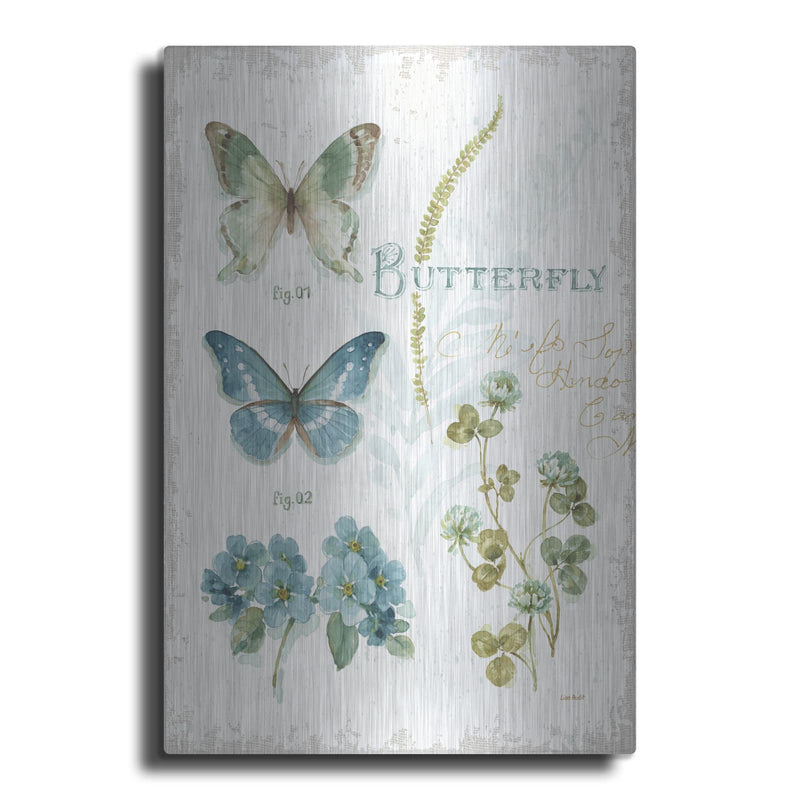 'My Greenhouse Botanical Butterfly' by Lisa Audit – Metal Wall Art