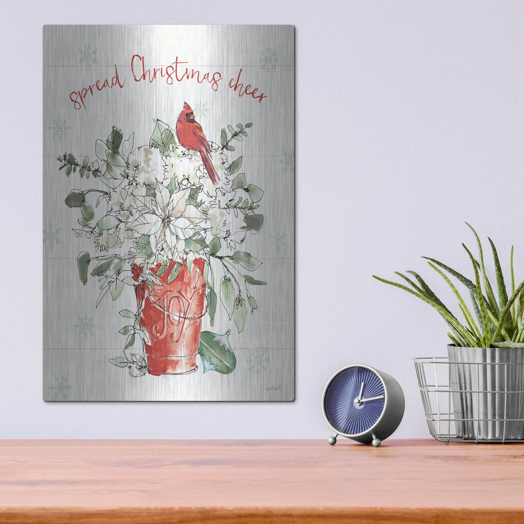 'Modern Farmhouse V Christmas' by Anne Tavoletti – Metal Wall Art, 12x16 room view