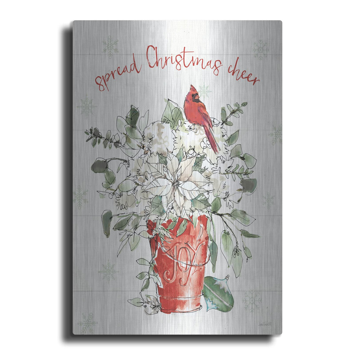 'Modern Farmhouse V Christmas' by Anne Tavoletti – Metal Wall Art