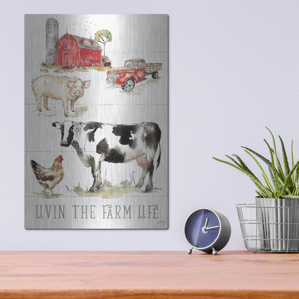 'Country Life III' by Anne Tavoletti – Metal Wall Art, 12x16 room view