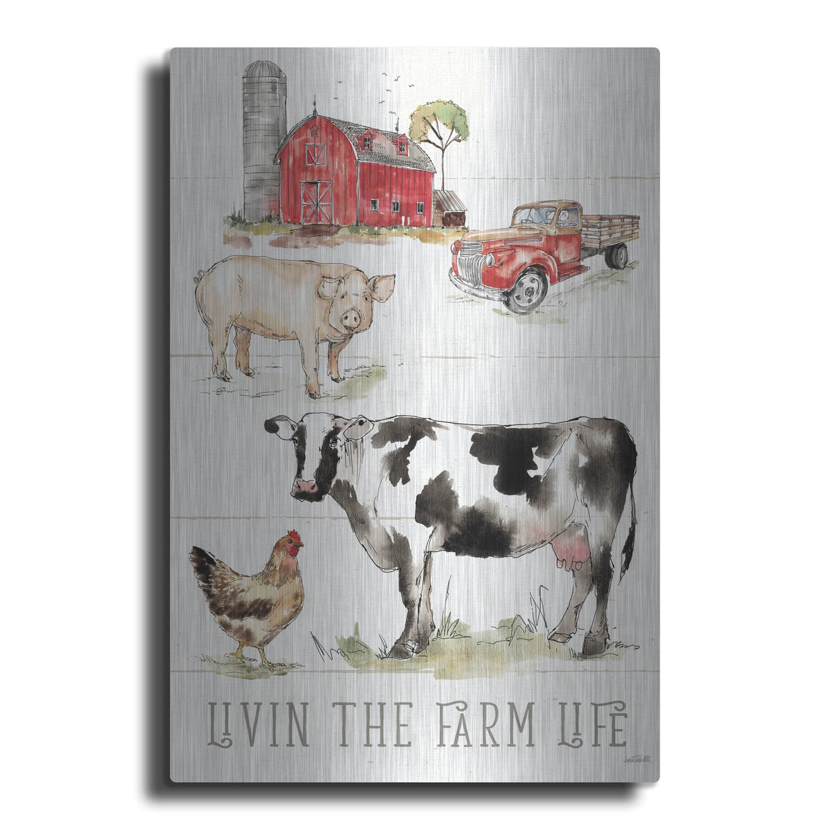 'Country Life III' by Anne Tavoletti – Metal Wall Art