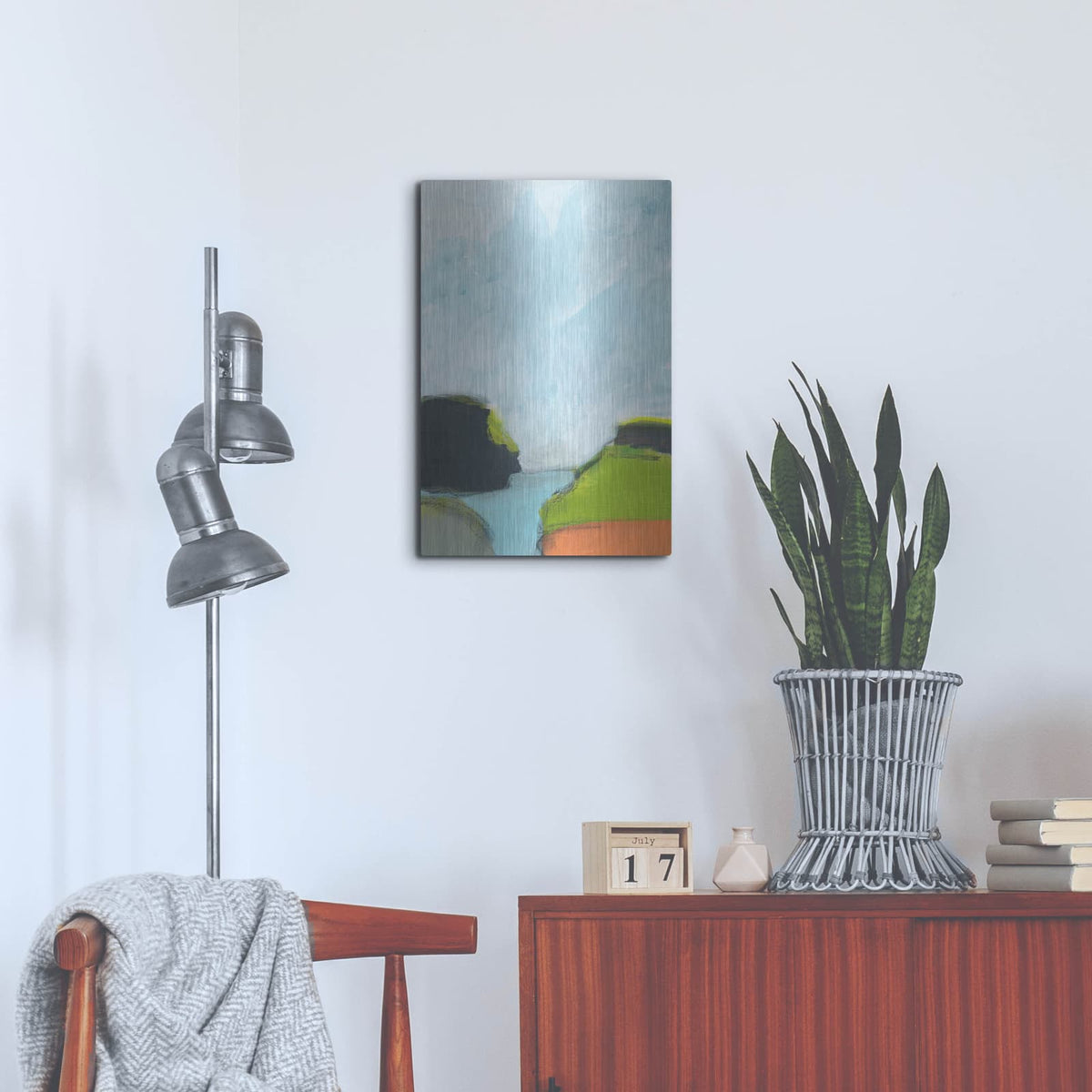 'Landscape No. 87' by Jan Weiss – Metal Wall Art, 16x24 room view