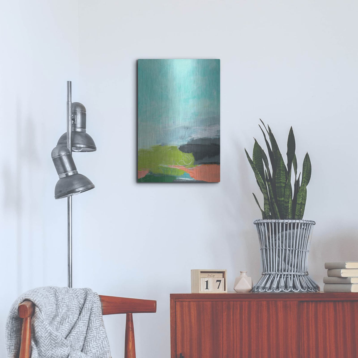 'Landscape No. 95' by Jan Weiss – Metal Wall Art, 16x24 room view