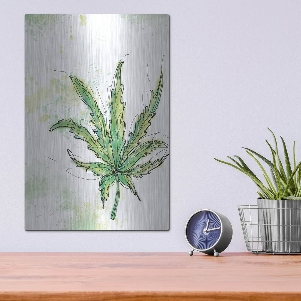 'Maui Sunset' by Jan Weiss – Metal Wall Art, 12x16 room view