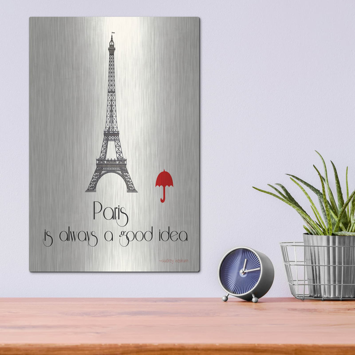 'Paris' by Jan Weiss – Metal Wall Art, 12x16 room view