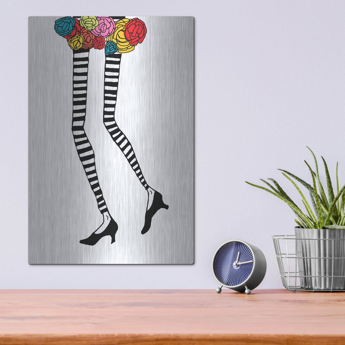 'Skinny Legs 1' by Jan Weiss – Metal Wall Art, 12x16 room view