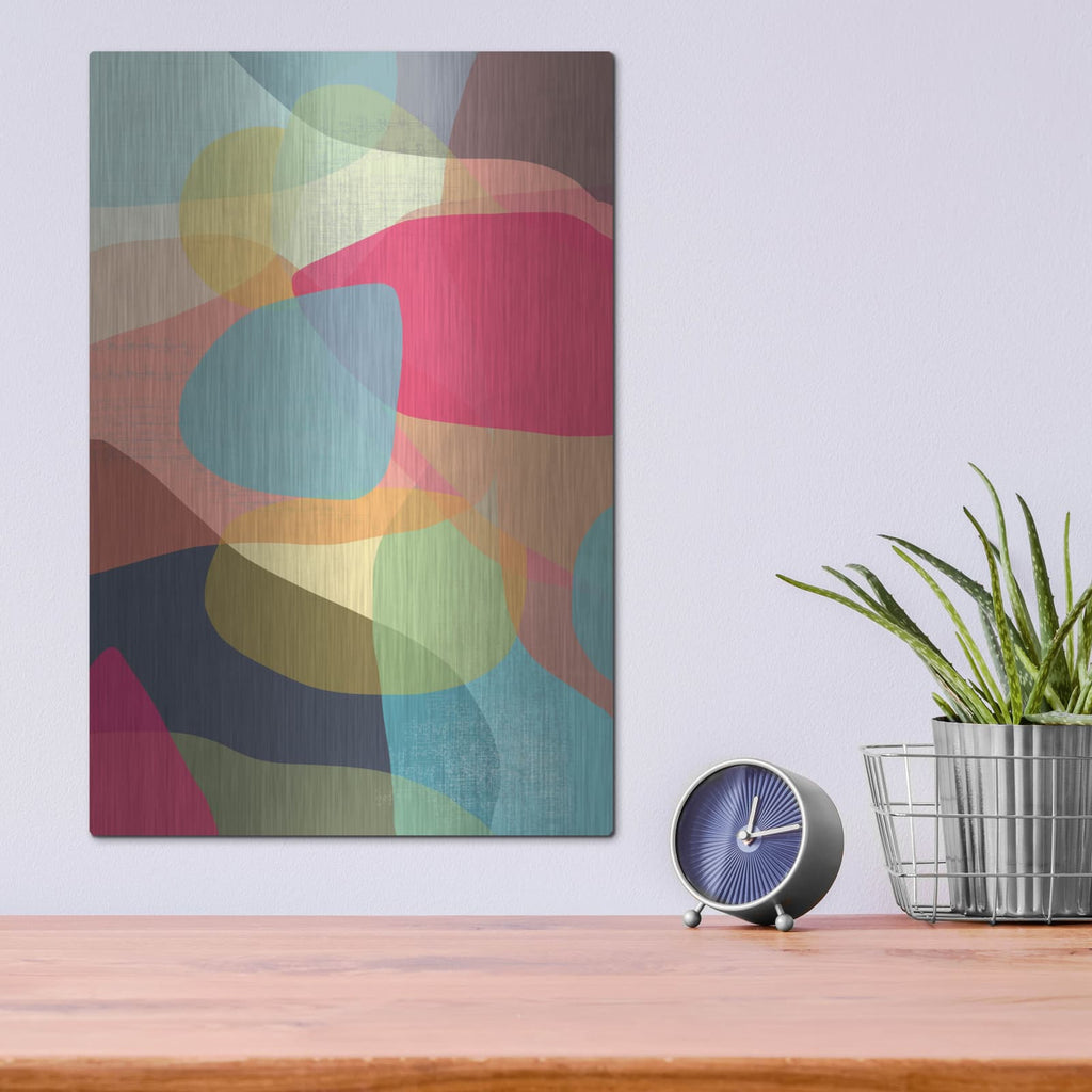 'Layered Earth One' by Jan Weiss – Metal Wall Art, 12x16 room view