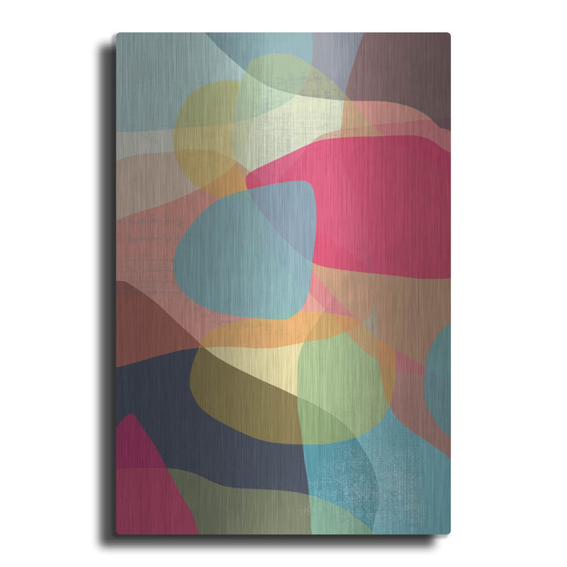 'Layered Earth One' by Jan Weiss – Metal Wall Art