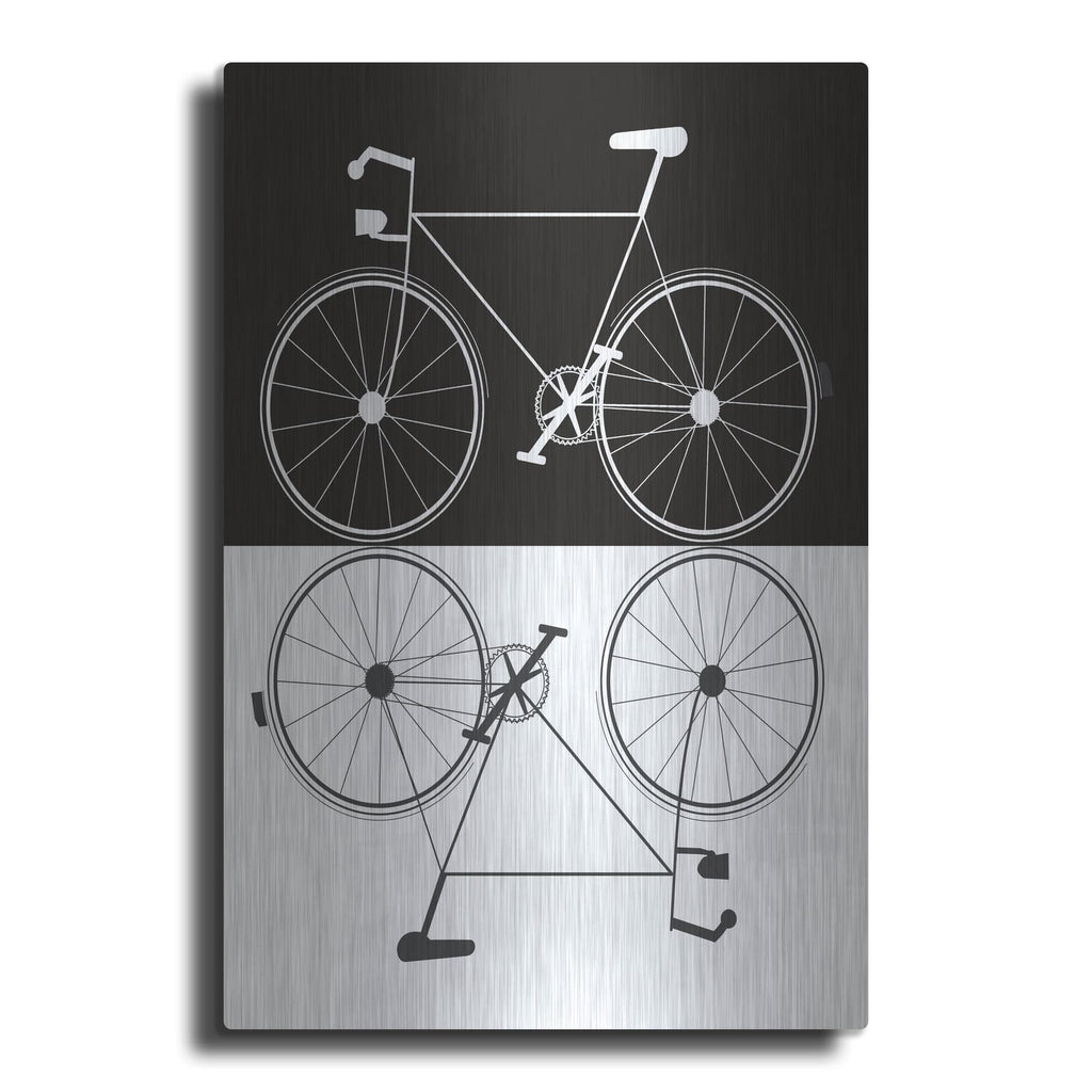 'Two Bikes' by Jan Weiss – Metal Wall Art