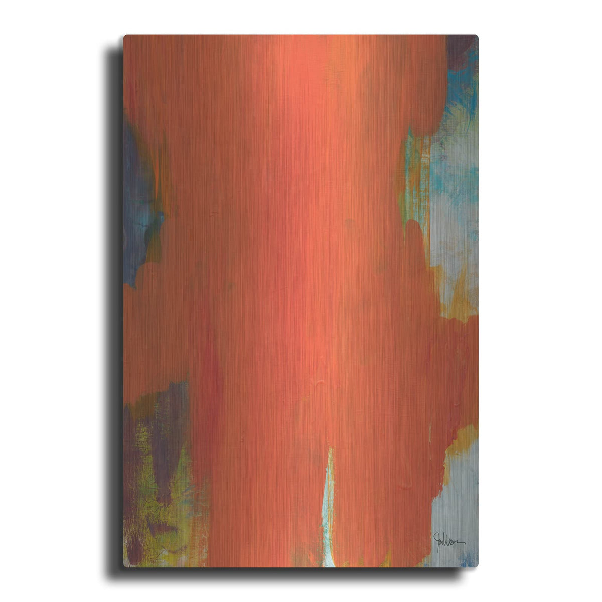 'Orange Tide' by Jan Weiss – Metal Wall Art