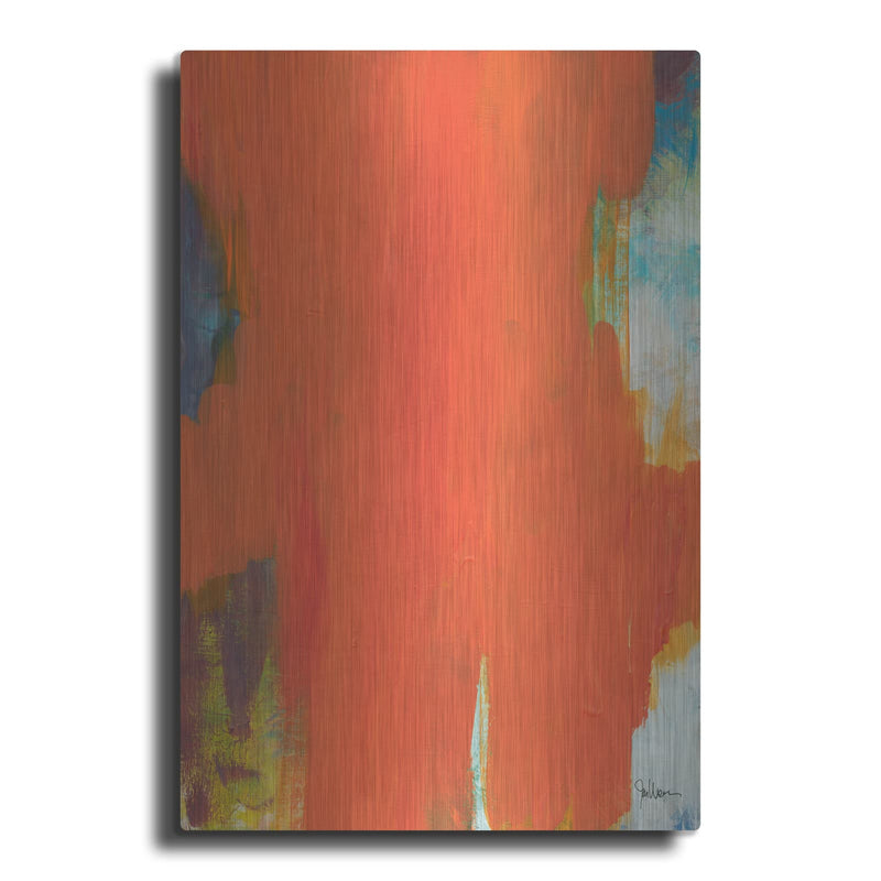 'Orange Tide' by Jan Weiss – Metal Wall Art