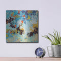 'Lunar Freefall 2' by Jan Weiss – Metal Wall Art, 12x12 room view