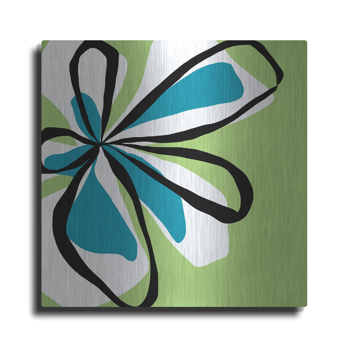 'Oh So Pretty Green' by Jan Weiss – Metal Wall Art