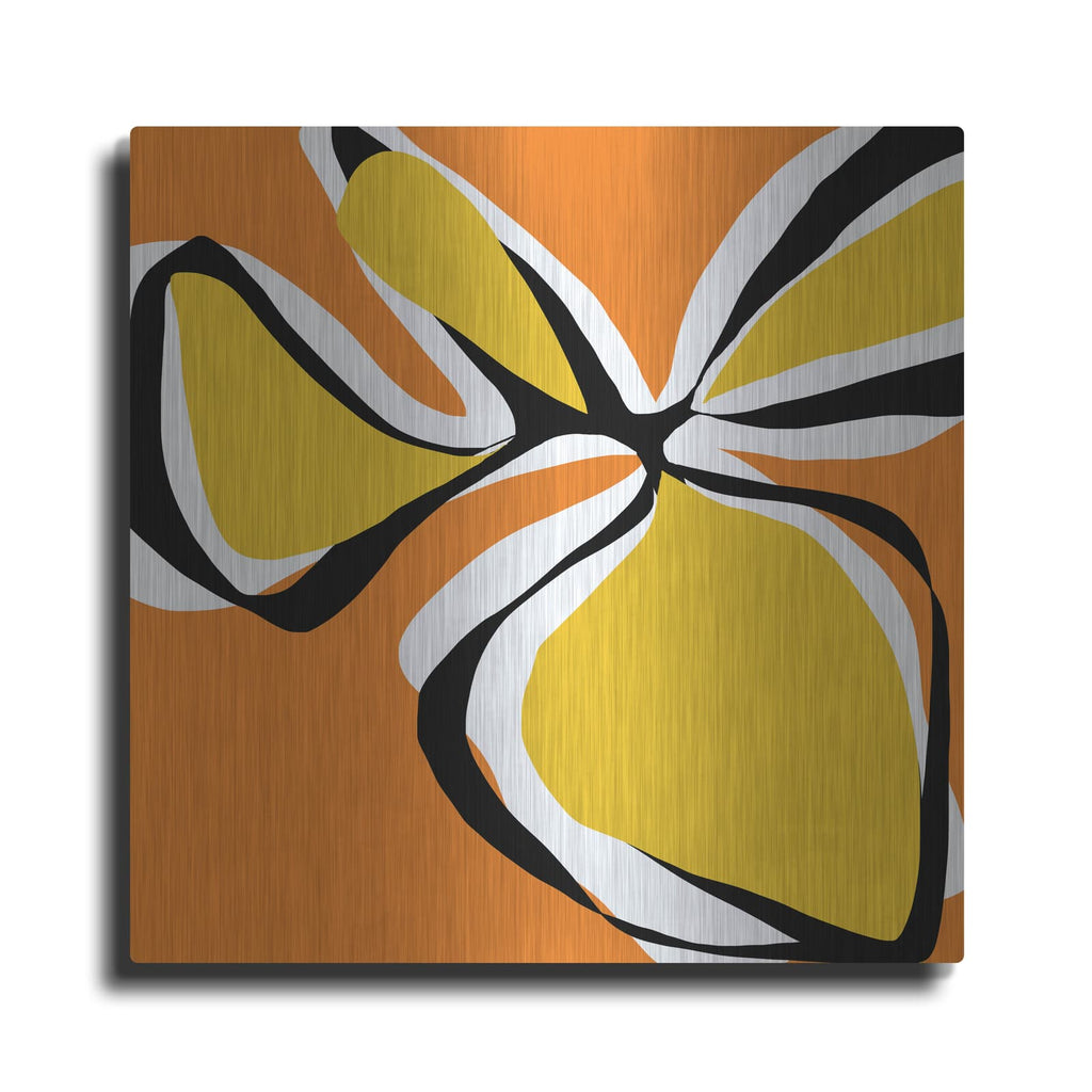 'Oh So Pretty Yellow' by Jan Weiss – Metal Wall Art