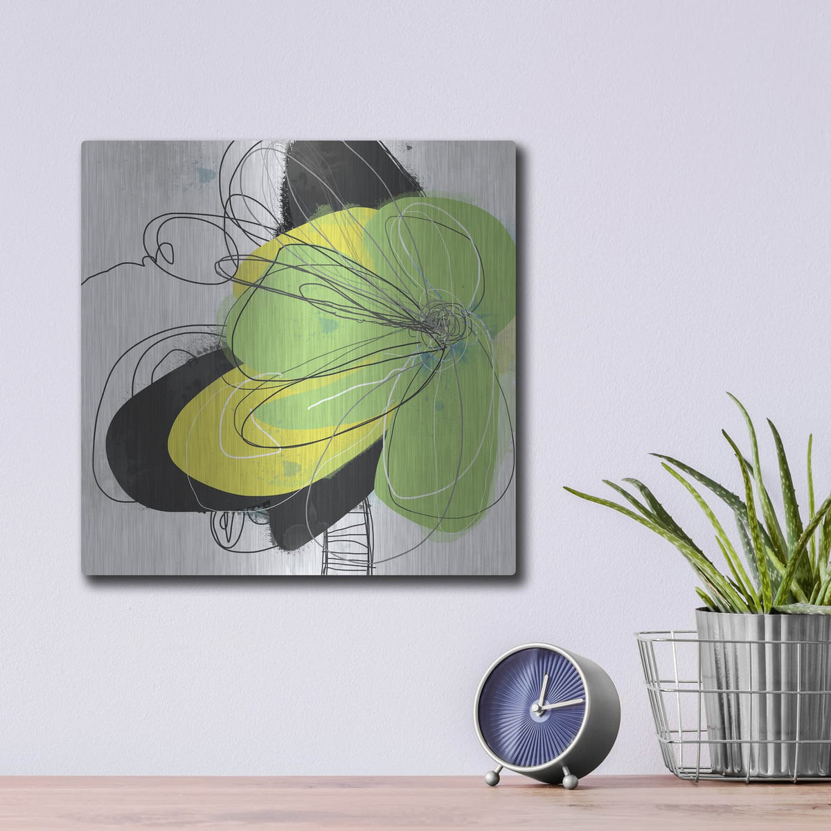 'Joyful Soul 2' by Jan Weiss – Metal Wall Art, 12x12 room view