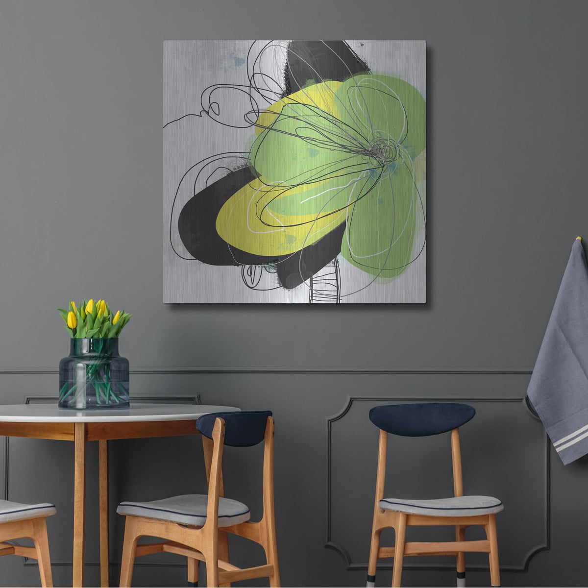 'Joyful Soul 2' by Jan Weiss – Metal Wall Art, 36x36 room view