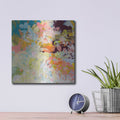 'Lunar Freefall 1' by Jan Weiss – Metal Wall Art, 12x12 room view