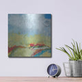'Terra Verde' by Jan Weiss – Metal Wall Art, 12x12 room view