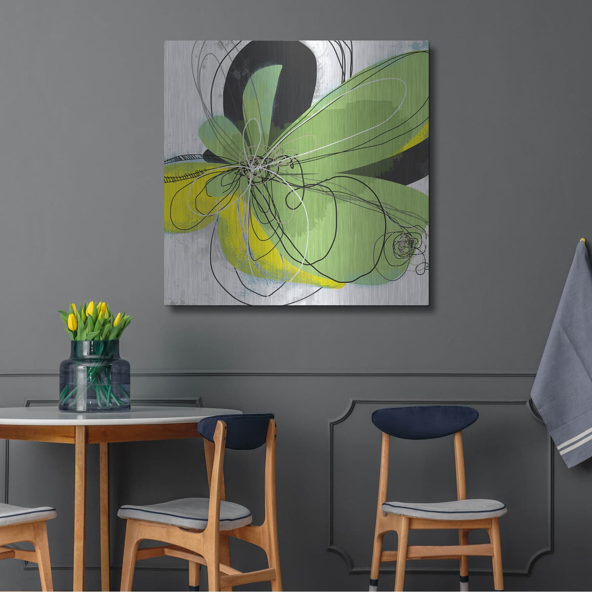 'Joyful Soul 1' by Jan Weiss – Metal Wall Art, 36x36 room view