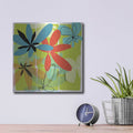 'Pop Goes Space Four' by Jan Weiss – Metal Wall Art, 12x12 room view