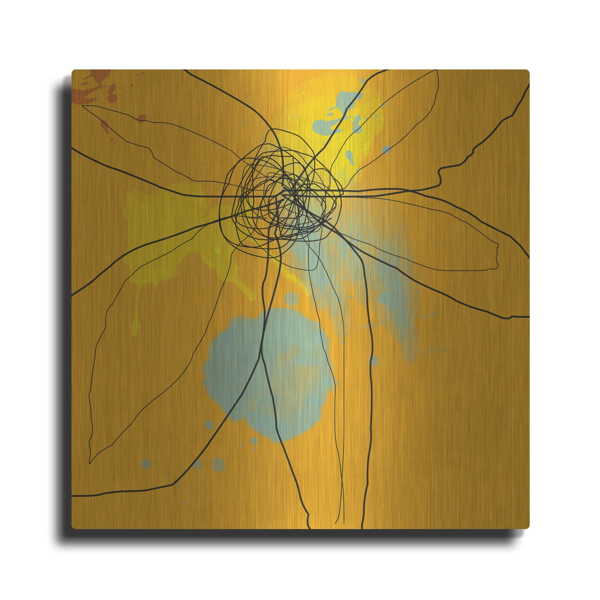 'Orange Lite 2' by Jan Weiss – Metal Wall Art