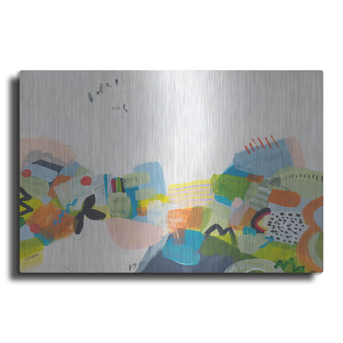 'Resort Town 3' by Jan Weiss – Metal Wall Art