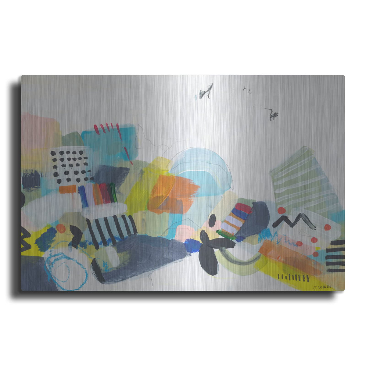'Resort Town 4' by Jan Weiss – Metal Wall Art