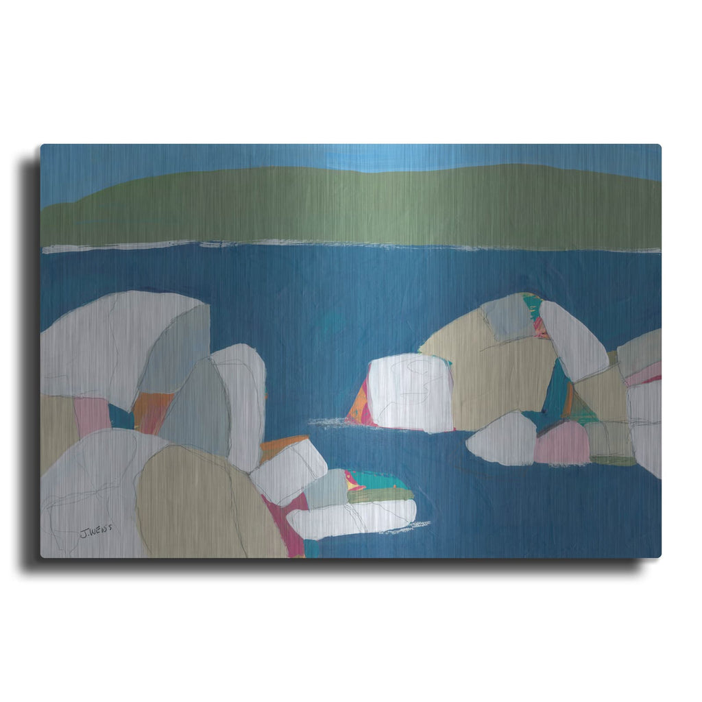 'Sand Harbor No. 1' by Jan Weiss – Metal Wall Art