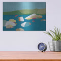 'Sand Harbor No. 2' by Jan Weiss – Metal Wall Art, 16x12 room view