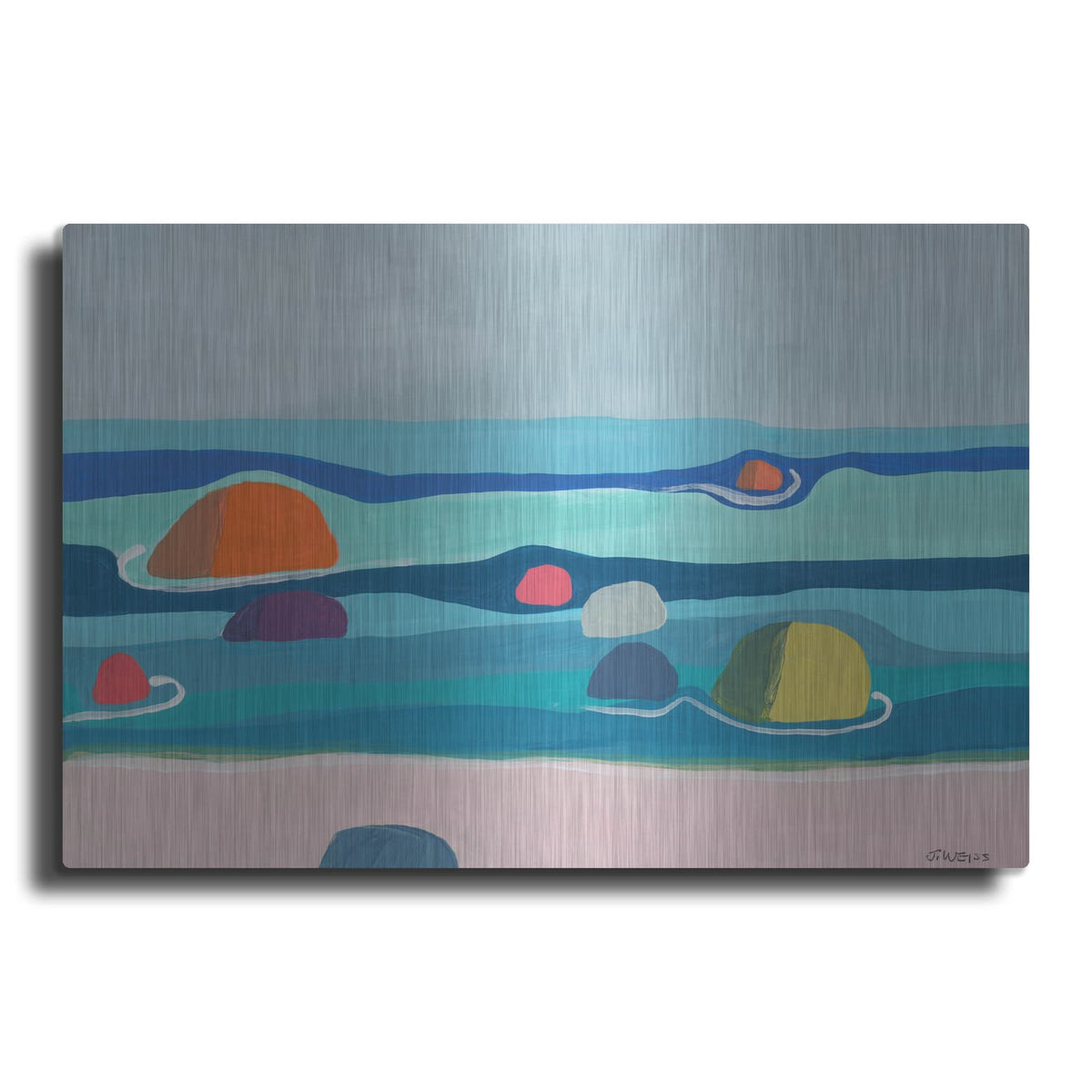 'Marine Layers No. 3' by Jan Weiss – Metal Wall Art