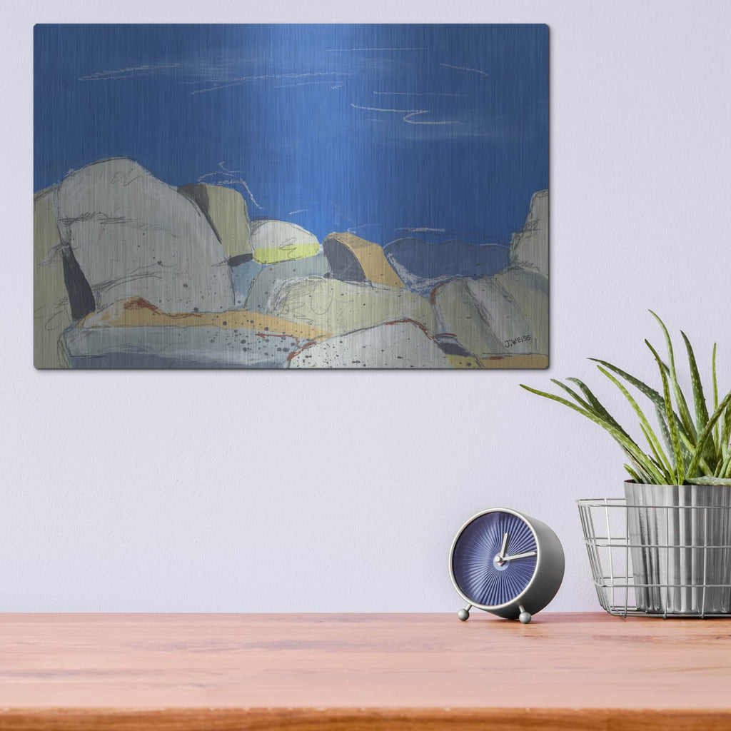 'Joshua Tree Boulders' by Jan Weiss – Metal Wall Art, 16x12 room view