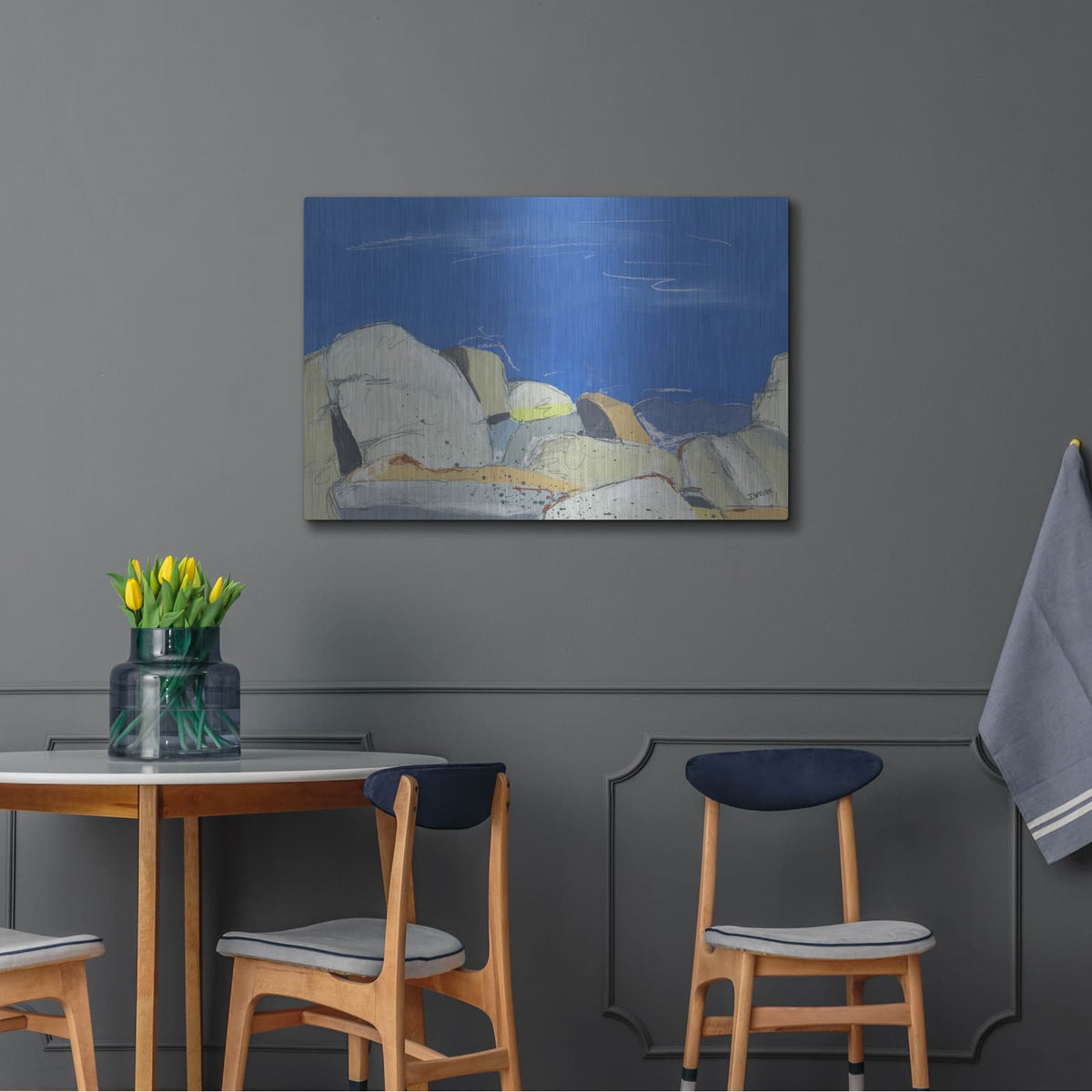 'Joshua Tree Boulders' by Jan Weiss – Metal Wall Art, 36x24 room view