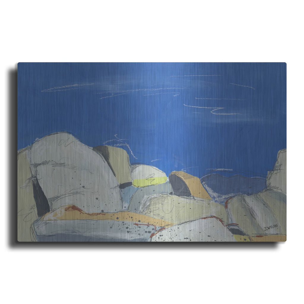 'Joshua Tree Boulders' by Jan Weiss – Metal Wall Art