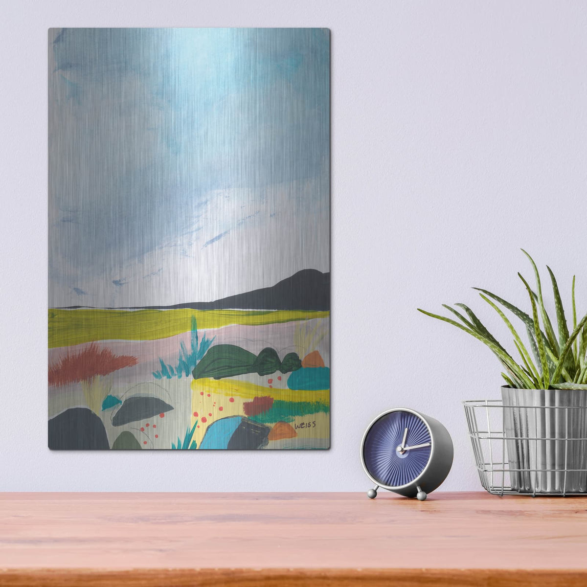 'Leaving Behind 2' by Jan Weiss – Metal Wall Art, 12x16 room view