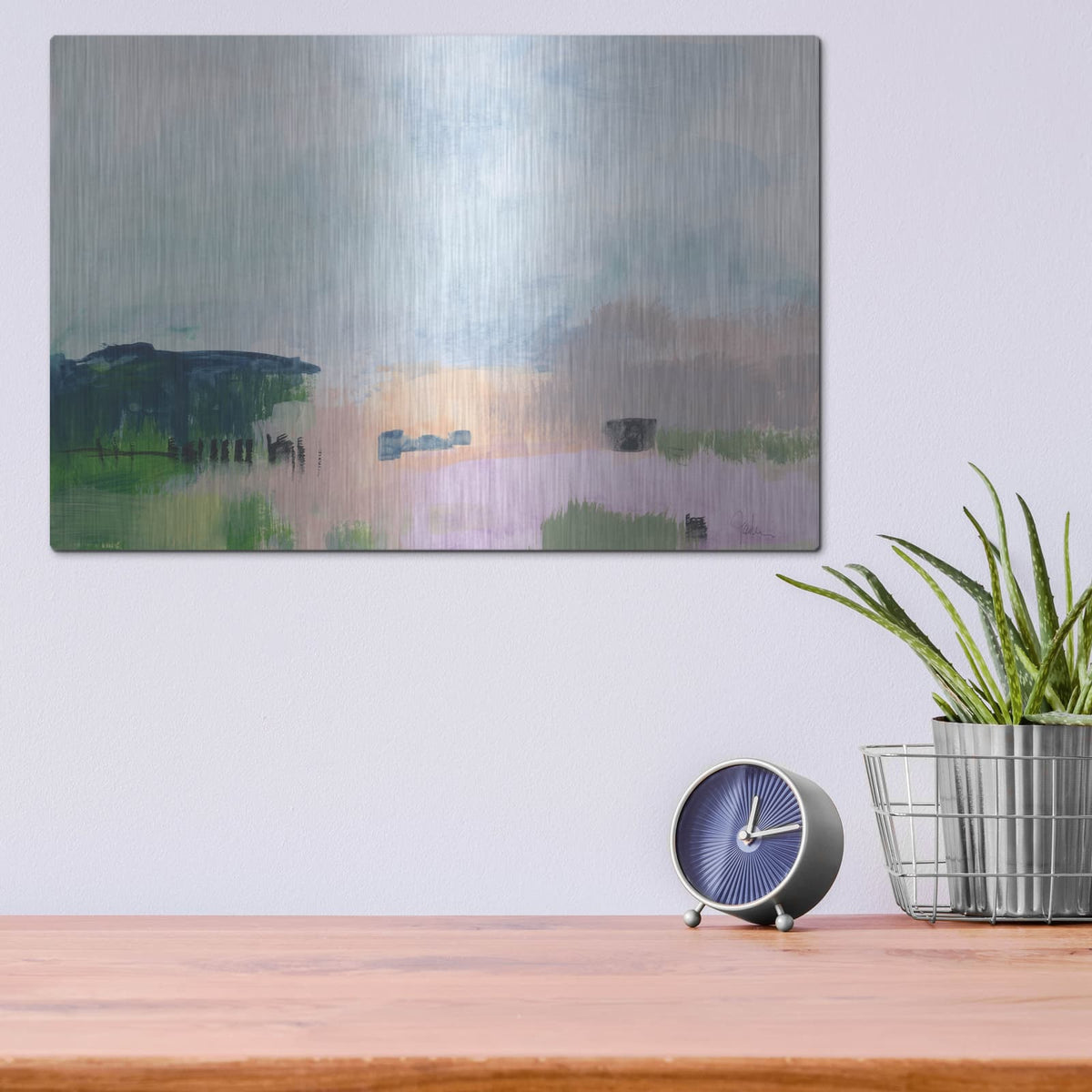 'In The Desert Quiet 3' by Jan Weiss – Metal Wall Art, 16x12 room view
