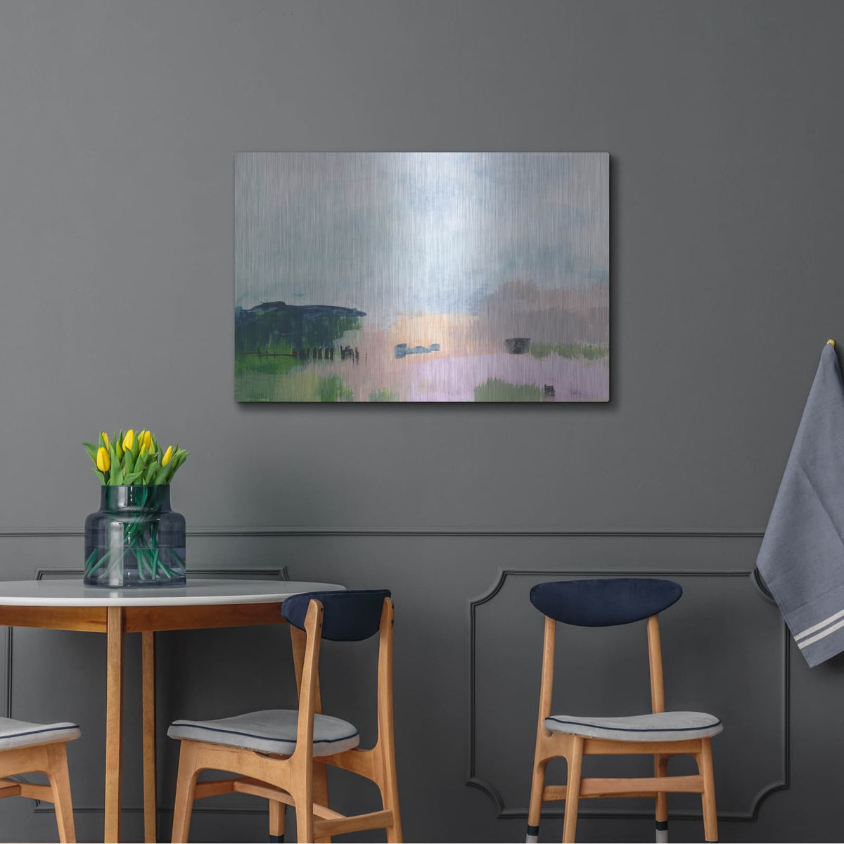 'In The Desert Quiet 3' by Jan Weiss – Metal Wall Art, 36x24 room view
