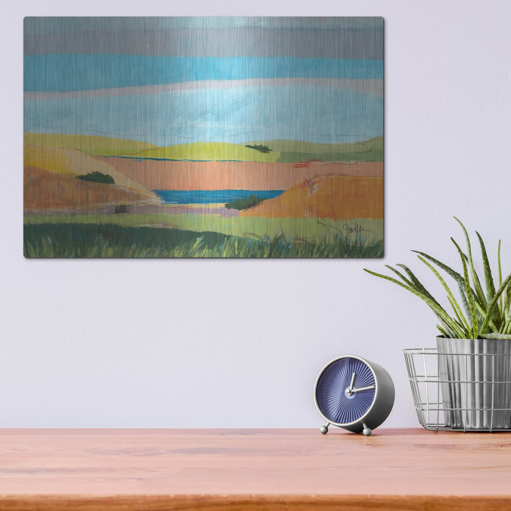 'Of Independent Hues' by Jan Weiss – Metal Wall Art, 16x12 room view