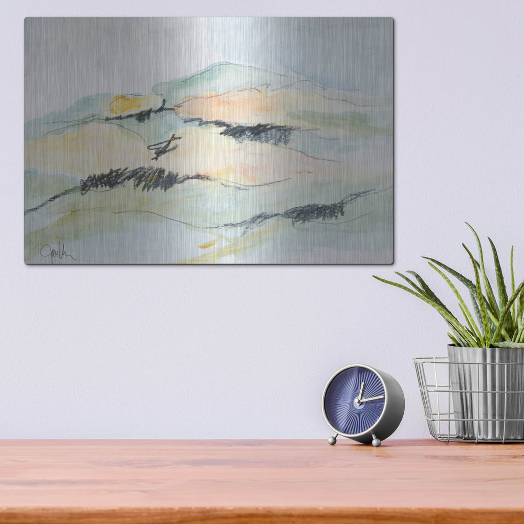 'Mt. Diablo No. 1' by Jan Weiss – Metal Wall Art, 16x12 room view