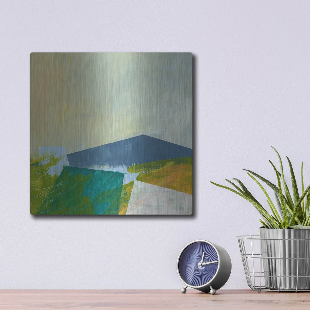 'Vaguely Familiar' by Jan Weiss – Metal Wall Art, 12x12 room view