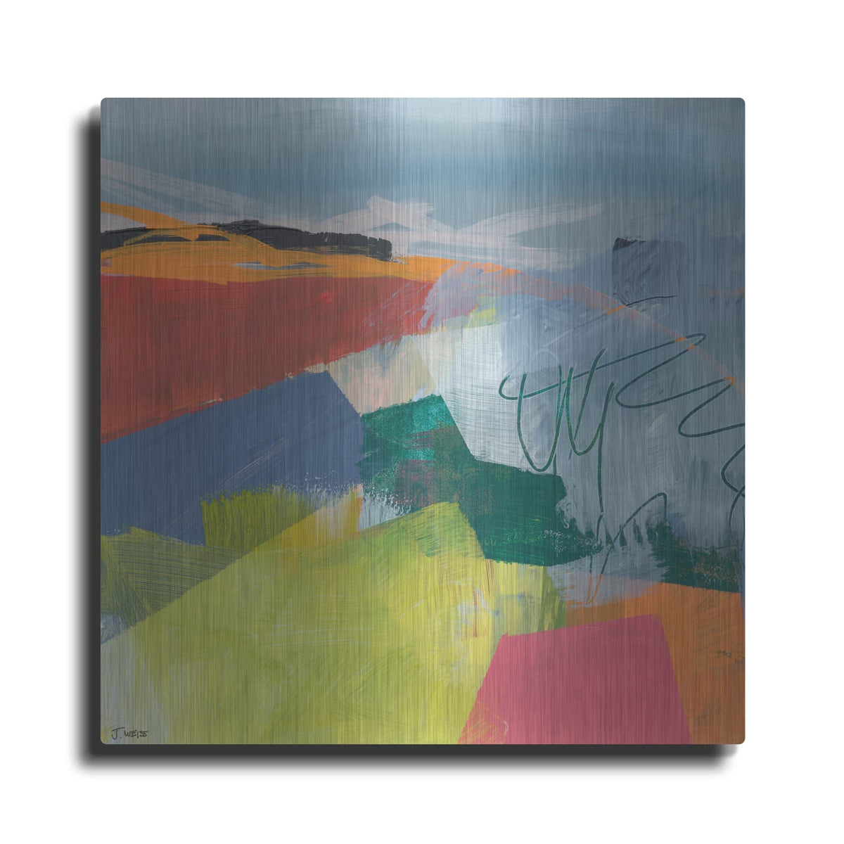 'Vague Impression' by Jan Weiss – Metal Wall Art