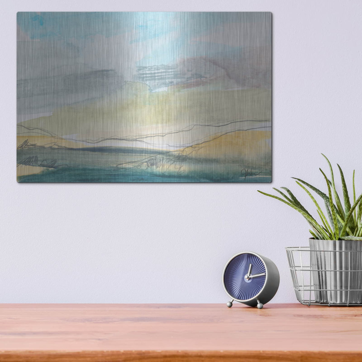 'Upon My Spirit Flings' by Jan Weiss – Metal Wall Art, 16x12 room view