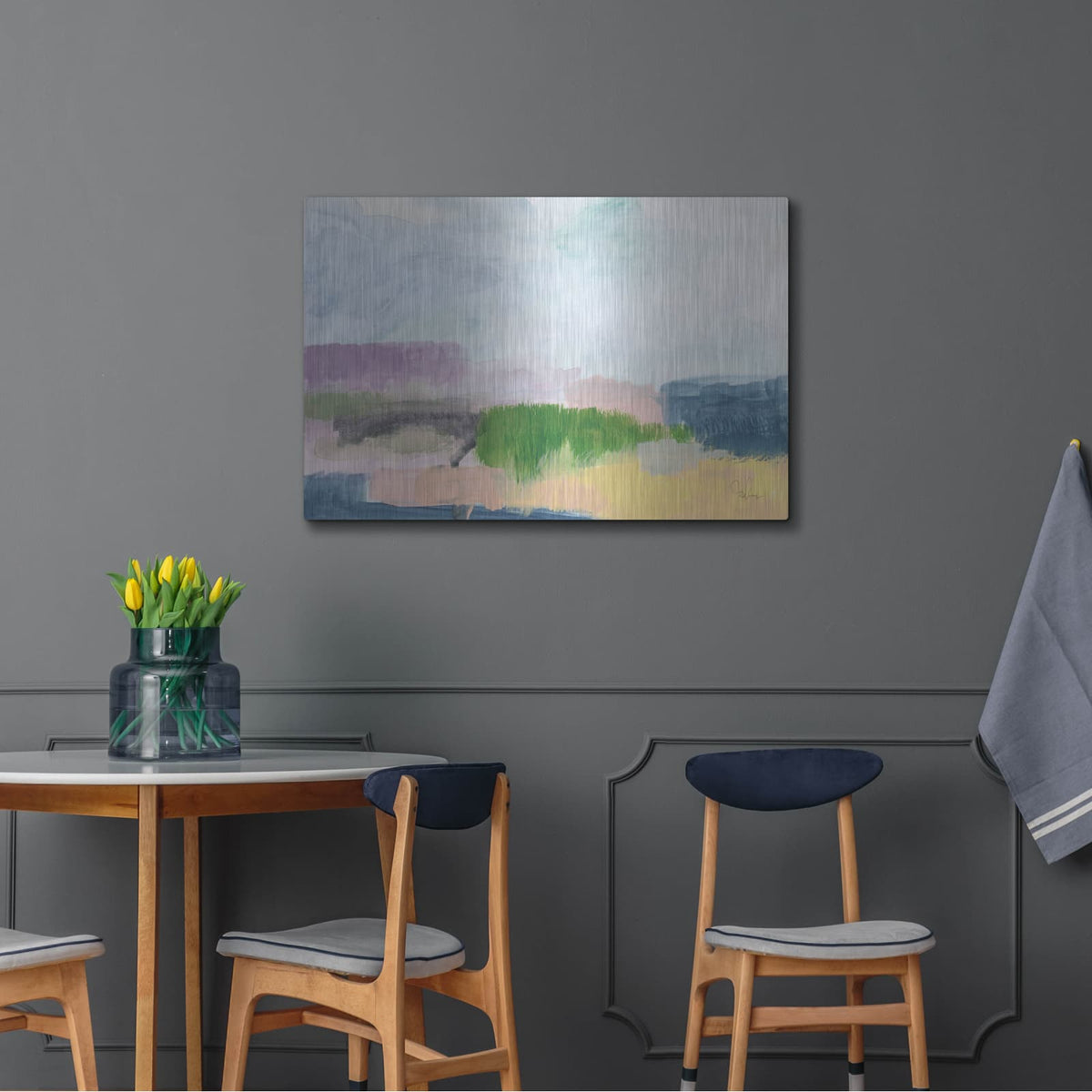 'In The Desert Quiet 1' by Jan Weiss – Metal Wall Art, 36x24 room view