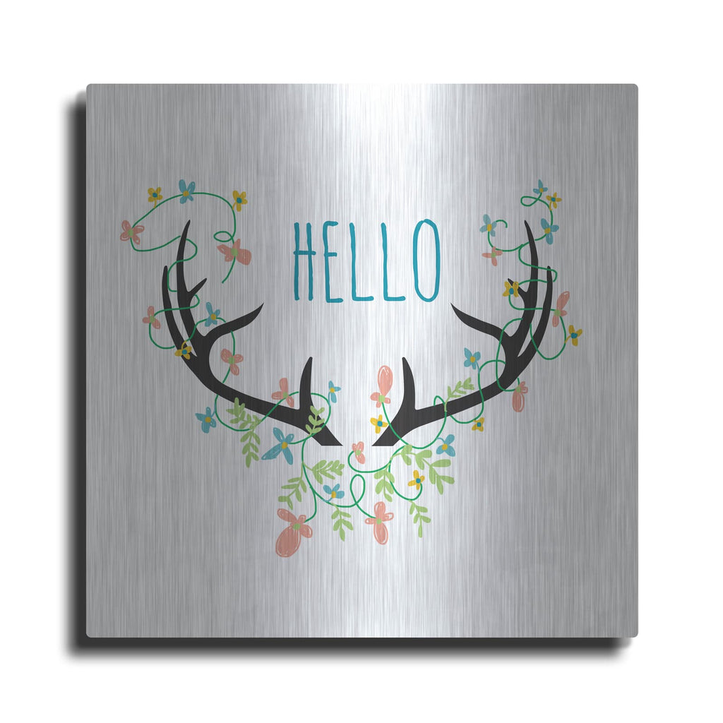 'Hello' by Jan Weiss – Metal Wall Art