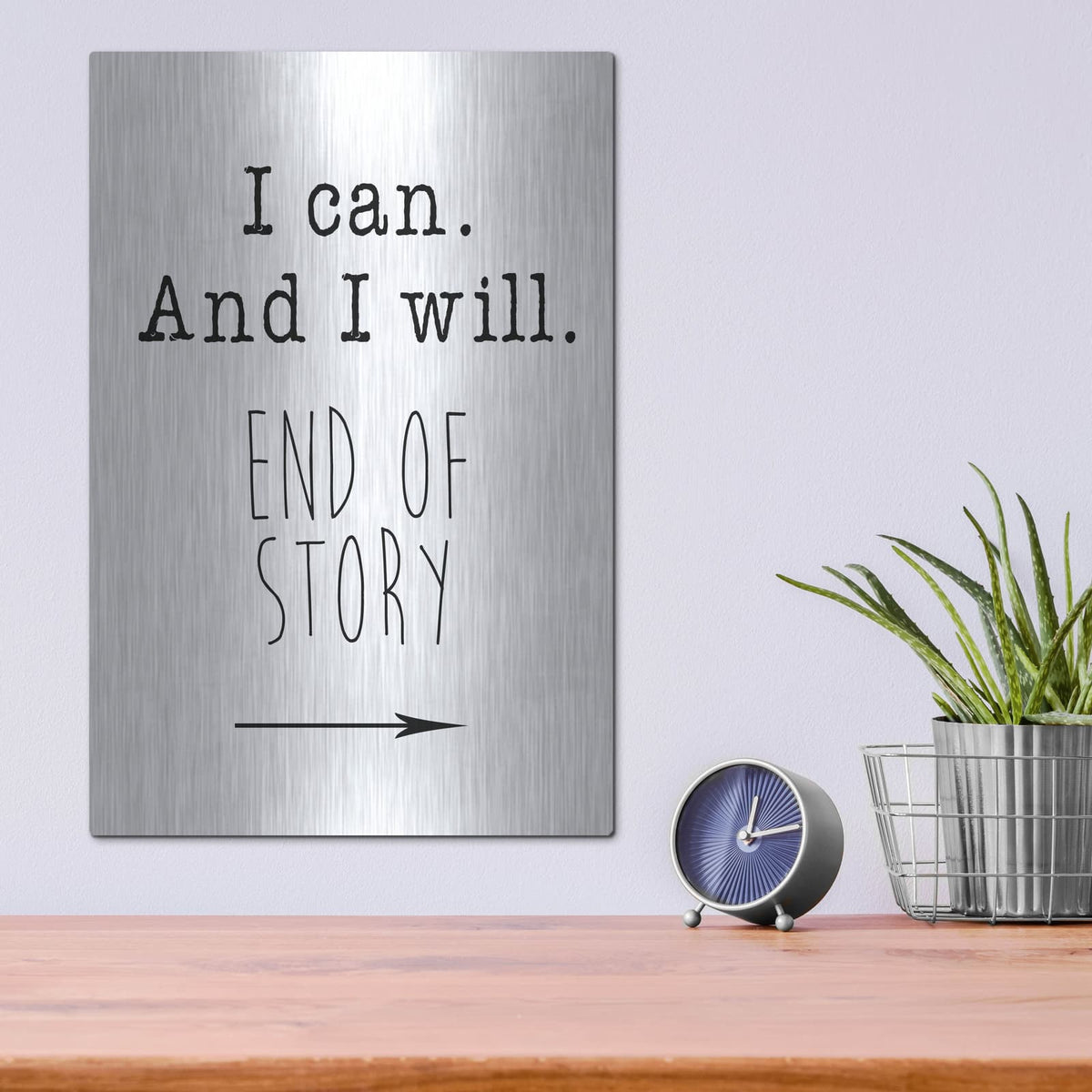 'I Can' by Jan Weiss – Metal Wall Art, 12x16 room view